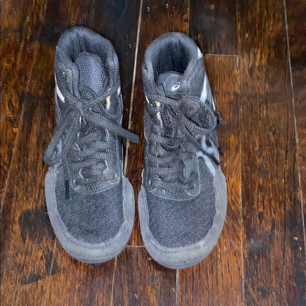 Kids Black Wrestling Shoes